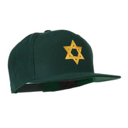 Jewish Star Embroidered Prostyle Snapback Cap