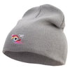 Camera Photography Logo Embroidered 8 inch Acrylic Short beanie - Grey OSFM