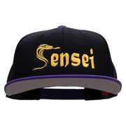 Sensei Snake Embroidered Wool Blend Pro Style Snapback