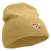 Camera Photography Logo Embroidered 8 inch Acrylic Short beanie - Khaki OSFM