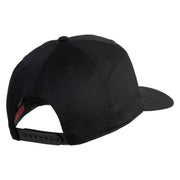 Purple Heart Vietnam Veteran Combat Wounded Patched Solid Cotton Twill 5 Panel Prostyle Snap Cap - Black OSFM
