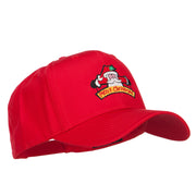 Merry Christmas Santa Embroidered Twill Pro Cap