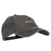 Army Embroidered Washed Cap