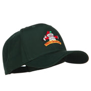 Merry Christmas Santa Embroidered Twill Pro Cap