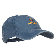 Army Embroidered Washed Cap