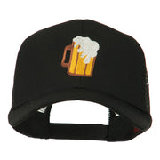 Beer Mug with foam Embroidered Trucker Cap