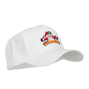 Merry Christmas Santa Embroidered Twill Pro Cap