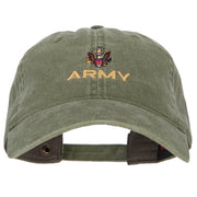 Army Embroidered Washed Cap