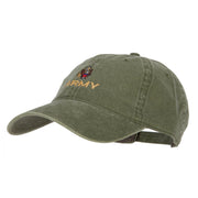 Army Embroidered Washed Cap