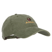 Army Embroidered Washed Cap