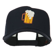 Beer Mug with foam Embroidered Trucker Cap