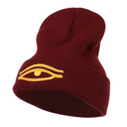 Eye That Sees All Embroidered Long Beanie