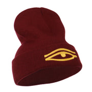 Eye That Sees All Embroidered Long Beanie