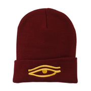 Eye That Sees All Embroidered Long Beanie