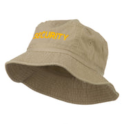 Security Embroidered Pigment Dyed Bucket Hat