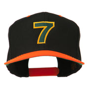 Arial Number 7 Embroidered Classic Two Tone Cap