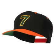 Arial Number 7 Embroidered Classic Two Tone Cap