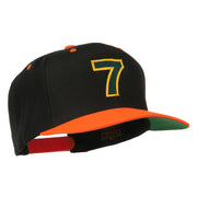 Arial Number 7 Embroidered Classic Two Tone Cap