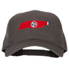 Tennessee State Flag Map Embroidered Solid Cotton Pro Cap