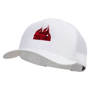 Mad Rider Embroidered Retro Trucker Cap - White OSFM