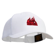 Mad Rider Embroidered Retro Trucker Cap - White OSFM
