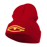 Eye That Sees All Embroidered Long Beanie