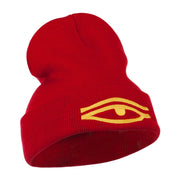 Eye That Sees All Embroidered Long Beanie