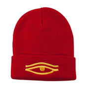 Eye That Sees All Embroidered Long Beanie