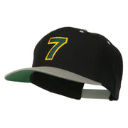 Arial Number 7 Embroidered Classic Two Tone Cap