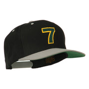 Arial Number 7 Embroidered Classic Two Tone Cap