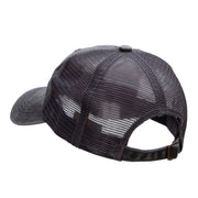 Spain Heart Embroidered Pigment Dyed Mesh Cap