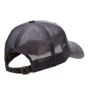 Spain Heart Embroidered Pigment Dyed Mesh Cap