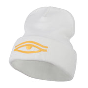 Eye That Sees All Embroidered Long Beanie