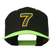 Arial Number 7 Embroidered Classic Two Tone Cap