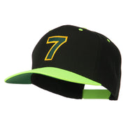 Arial Number 7 Embroidered Classic Two Tone Cap