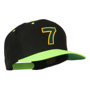 Arial Number 7 Embroidered Classic Two Tone Cap