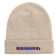 Barber Sign Embroidered 12 Inch Long Knitted Beanie - Birch OSFM