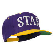 Star Embroidered Snapback Cap