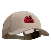 Mad Rider Embroidered Retro Trucker Cap - Khaki OSFM