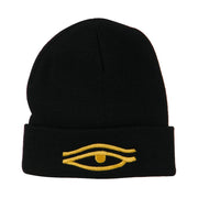 Eye That Sees All Embroidered Long Beanie