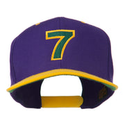 Arial Number 7 Embroidered Classic Two Tone Cap