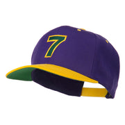 Arial Number 7 Embroidered Classic Two Tone Cap