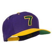 Arial Number 7 Embroidered Classic Two Tone Cap