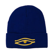 Eye That Sees All Embroidered Long Beanie