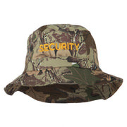 Security Embroidered Pigment Dyed Bucket Hat