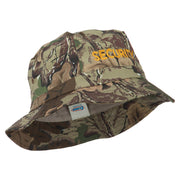 Security Embroidered Pigment Dyed Bucket Hat