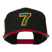 Arial Number 7 Embroidered Classic Two Tone Cap