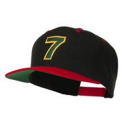 Arial Number 7 Embroidered Classic Two Tone Cap