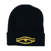 Eye That Sees All Embroidered Long Beanie