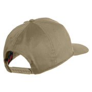 4th Infantry Division Steadfast and Loyal Patched Solid Cotton Twill Pro Style Cap - Khaki OSFM